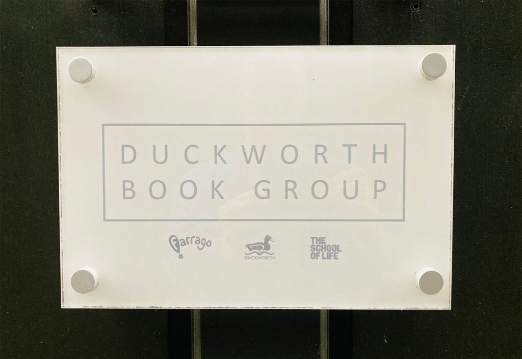 Duckworth plaque on door