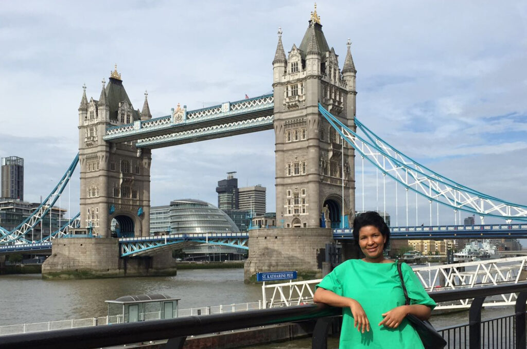 In London, near Tower Bridge