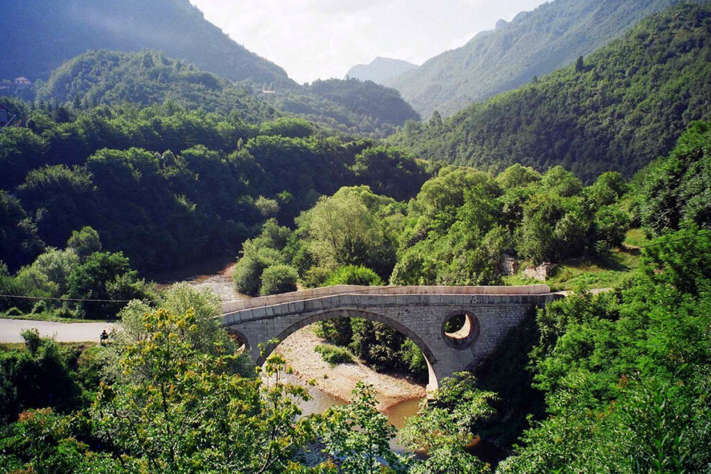 The Goat’s Bridge, near Sarajevo. Zora paints this bridge obsessively