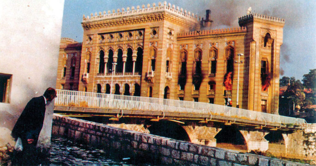 Vijecnica library burning