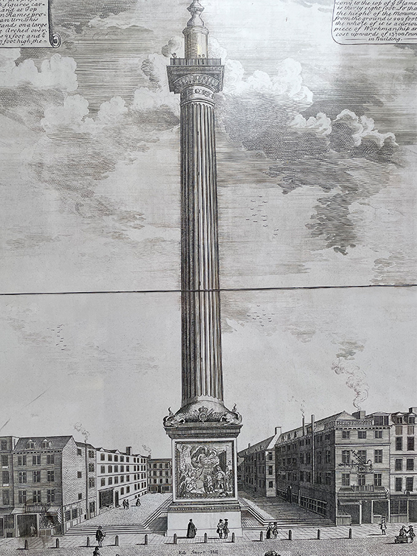 Image of the Monument to the Great Fire of London, c.18th century