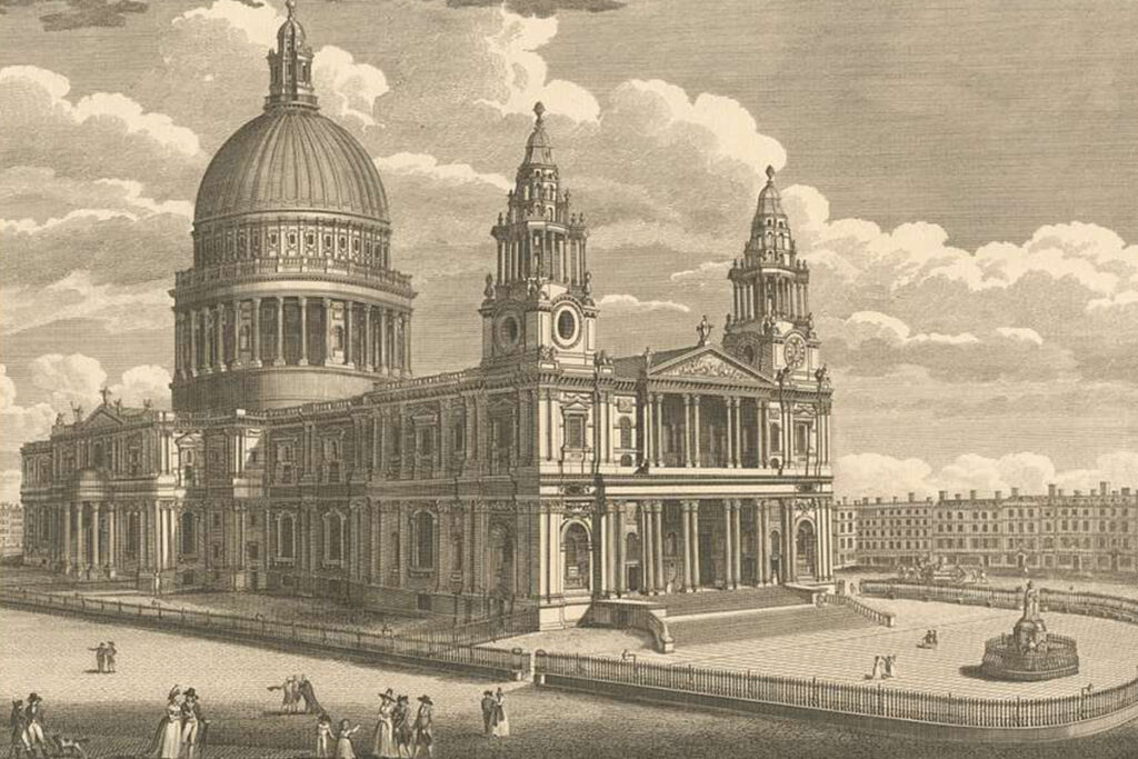 image of st paul's cathedral, 18th century
