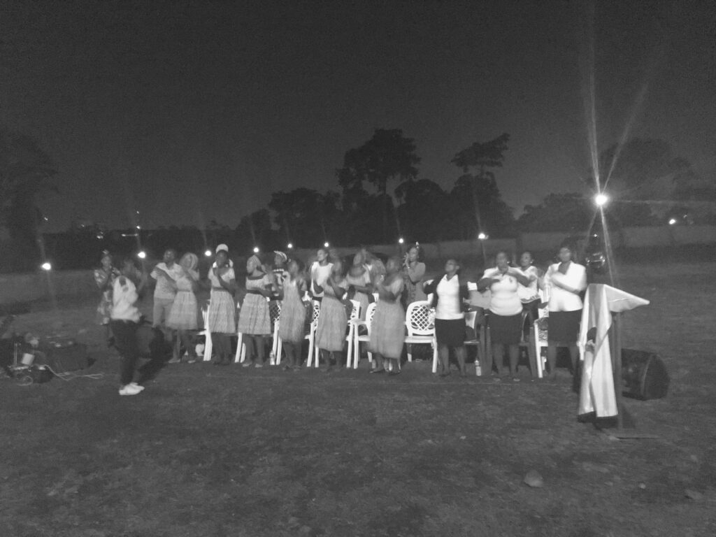 Traditional funeral rites are held for Monica's mother in Malabo, Equatorial Guinea.
