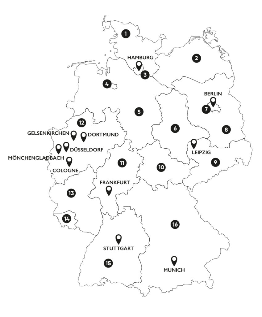 modern germany federal states map mob